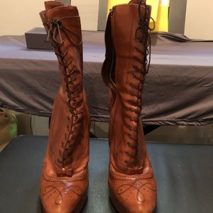 Prada lace-up detailed boots